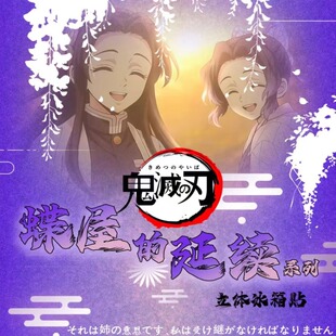 霹雳啪啦工作室鬼灭之刃蝶屋的延续立体冰箱贴动漫同人二创卡盲盒