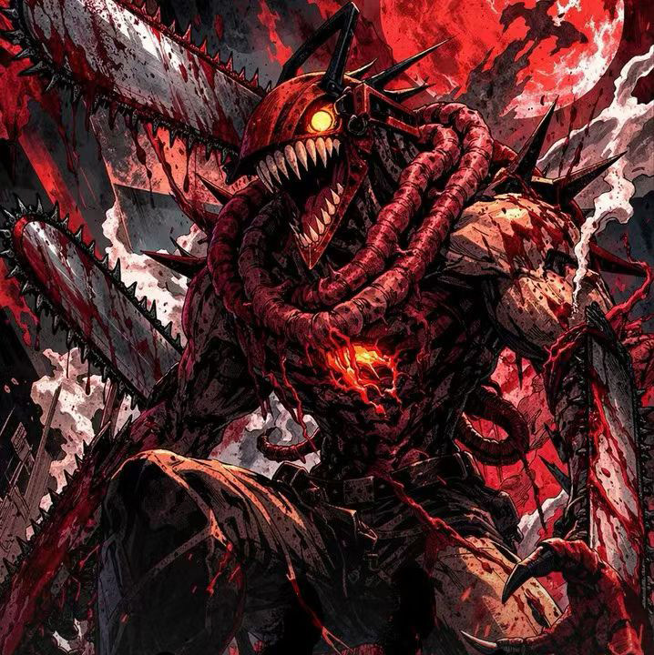 血魔狂刃电锯人时光集金属珐琅卡电次玛奇玛恶魔动漫同人二创卡牌