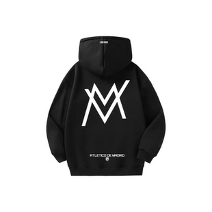 嘉豪战衣印花宽松连帽长袖 ATLETICO 1903美式 MADRID 套头卫衣