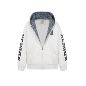 KINDD原创设计梵文印花豹纹内里连帽卫衣外套男女宽松百搭上衣潮