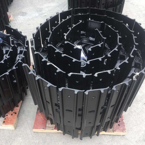 卡特E303履带总成 链筋橡胶直换钢履带 徐工XE45铁链条挖掘机配件