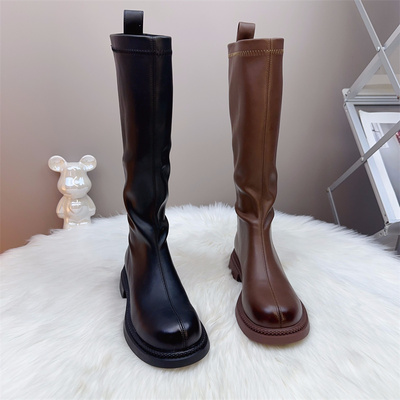 加宽加肥大码女靴高个子长靴