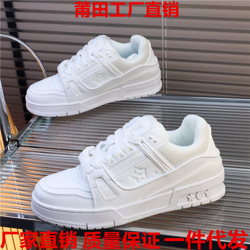 欧美站轻奢大码46白色厚底面包鞋男女情侣休闲板鞋耐磨增高小白鞋,流行男鞋,休闲板鞋,淘宝优惠券,粉丝福利购,淘宝优惠卷