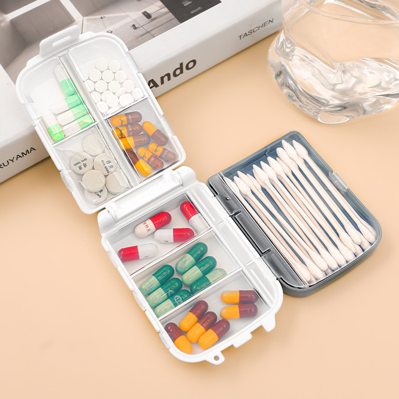日本进口YAMADA小药盒便携式分装旅行一周7天随身携带药品收纳盒,收纳整理,药盒,淘宝优惠券,粉丝福利购,淘宝优惠卷