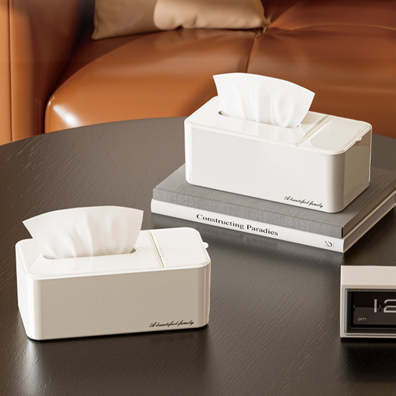 家用纸巾盒自动升降弹簧托棉签牙签高档收纳盒抽纸盒创意抽纸神器,收纳整理,纸巾盒,淘宝优惠券,粉丝福利购,淘宝优惠卷