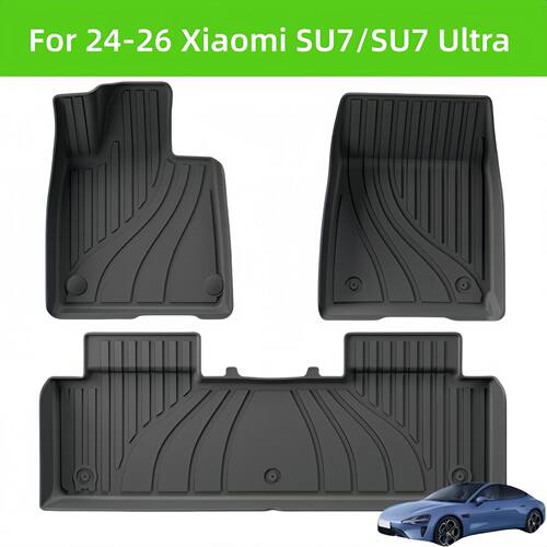 For24-26Xiaomi SU7/SU7Ultra TPE Car Floor Mat/Rear Trunk Mat