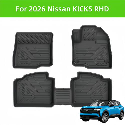 For 2026 Nissan KICKS RHD TPE Car Floor Mat/Rear Trunk Mat