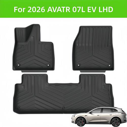 For 2026 AVATR 07L EV LHD TPE Car Floor Mat/Rear Trunk Mat