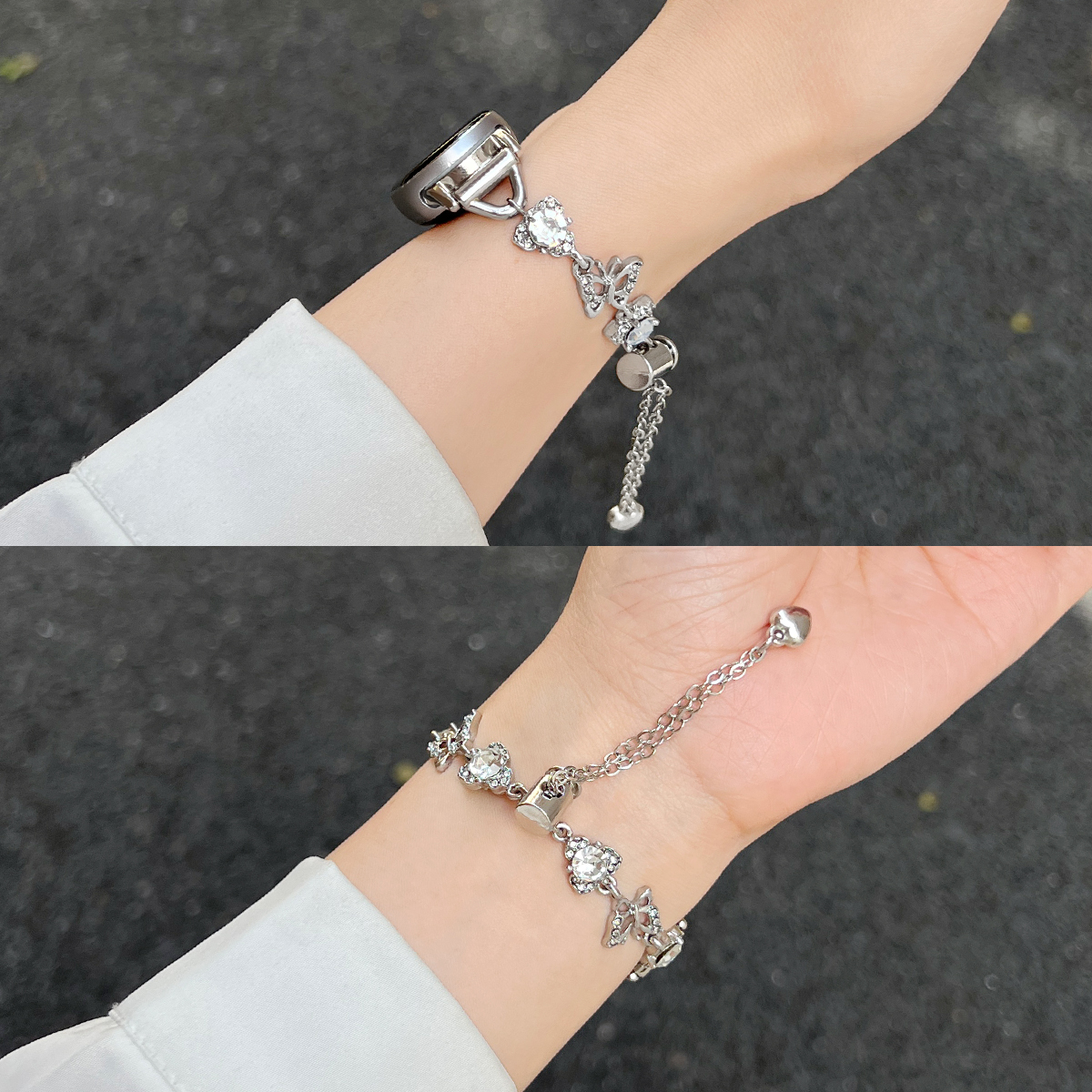 适用小米手环9表带链10金属8nfc高级7新品6夏天5女生4系列3腕带九