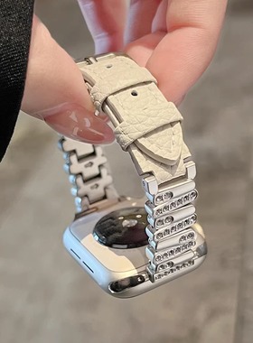 适用华为watchfit4手表表带真皮新款4pro智能fit3腕表女fit2系列1