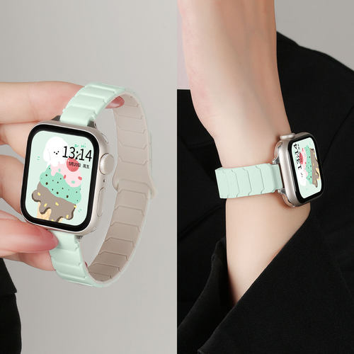 适用华为fit4手表表带硅胶磁吸新款pro智能watchfit3腕表fit5女款