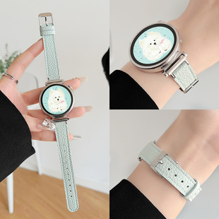 适用华为gt5手表表带皮质gt6新款 2腕表1 watch3pro高级系列gt5女款