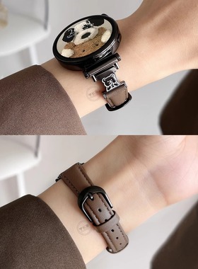 适用华为gt5手表表带gt6新款gt4专用watch3pro腕表2真皮系列女款1
