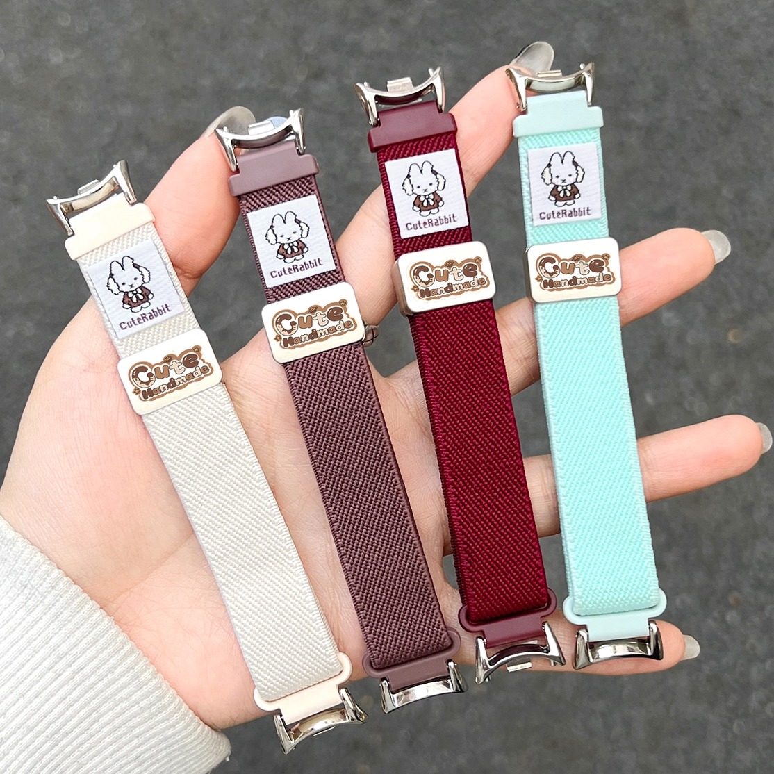 创意米菲兔弹力磁吸表带秋季新款