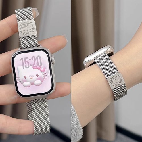 手表FIT4/5~金属KT猫磁吸表带链