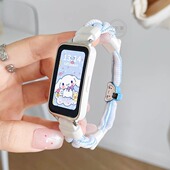 适用红米手环3 2表带秋冬尼龙编织新款 小米redmi三二智能腕带女生