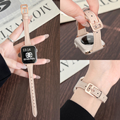 适用华为fit4表带手表fit3真皮腕表女款 watchfit2智能系列1高级感