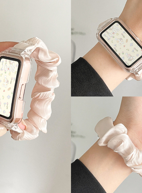 适用红米手环3/2表带秋冬发圈新款小米redmi三腕带redmiband2女生