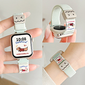 适用华为fit3手表表带4夏天磁吸新款 智能watchfit2腕表链女款 创意