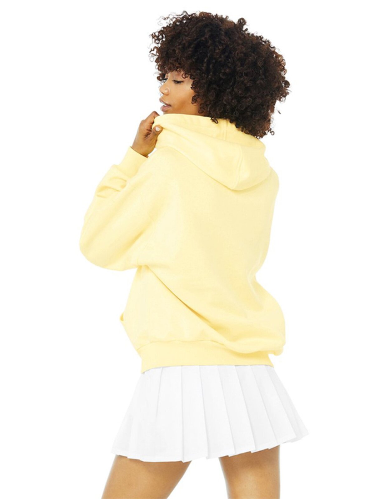 ALO YOGA LONG-SLEEVED HOODED SWEATER PULLOVER LOOSE CASUAL OUTDOOR SPORTS FITNESS DANCING PLUS VELVET AUTUMN AND WINTER NEW