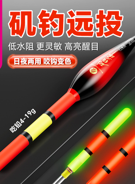 小凤仙大物远投矶钓路滑浮漂阿波漂加粗醒目咬钩变色夜光鱼漂路亚