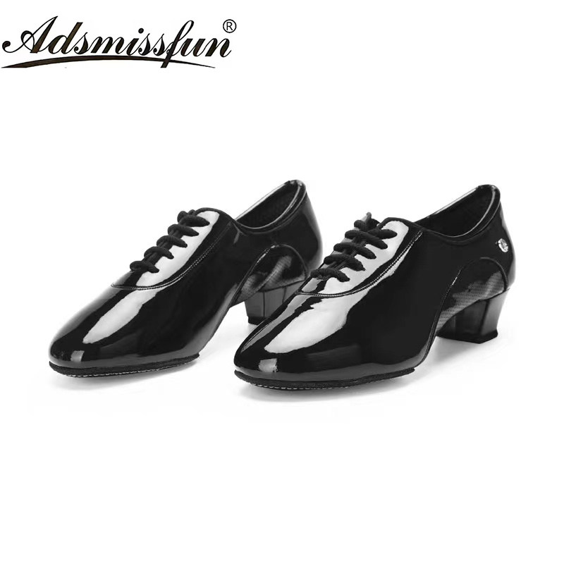 ADSmissfun男士拉丁舞鞋软底真皮ADS舞蹈鞋国标舞学生专业拉丁鞋