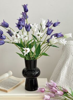 汐月风铃花仿真花家居装饰花摆件小众花材假花手捧花束拍摄道具