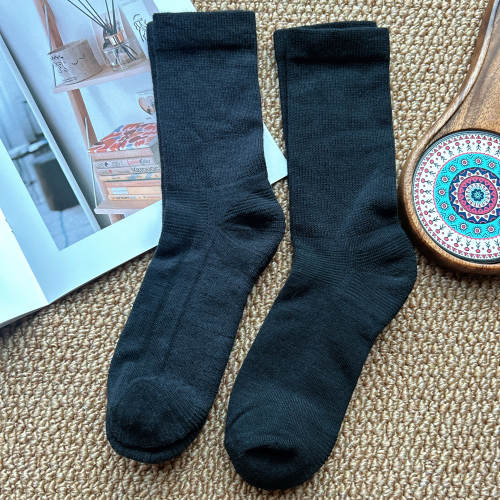 75%merino wool 美利奴羊毛袜毛巾底户外徒步旅行袜运动防臭男袜