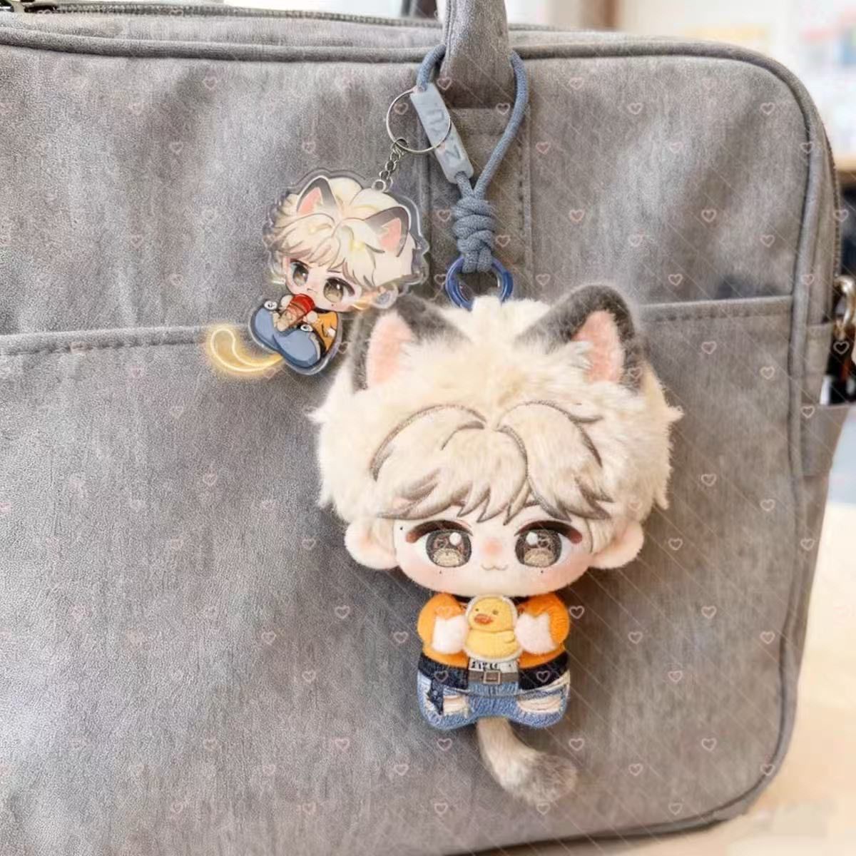 原创10cm梓瑜棉花娃娃周边毛绒玩具音乐节钥匙扣礼物玩偶书包挂件