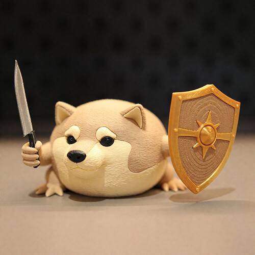我的刀盾刀盾狗3D打印玩具摆件网红爆款手办What the dog doing
