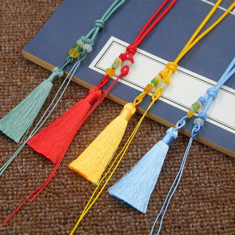 车挂 包包挂绳手工编织diy带流苏手机把玩件绳子翡翠玛瑙饰品挂绳