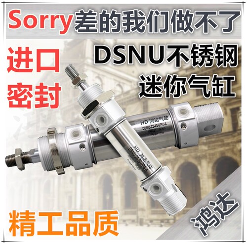 DSNU不锈钢迷你气缸DSNU25*10/25/30/50/100/150/200/300 PPV-A