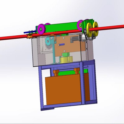 高压输送线除冰机器人三维图solidworks2014模型3D建模图纸330936
