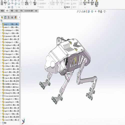 仿生青蛙设计三维SW22模型solidworks图纸建模+说明资料