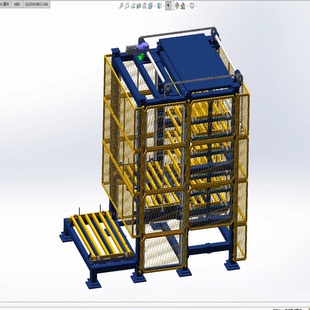 钣金垛料料库总装三维solidwoks2018模型3D设计建模资料1076628