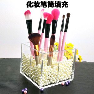 手工耳环项链DIY饰品配件材料散装人造假无孔双孔塑料珍珠散串珠