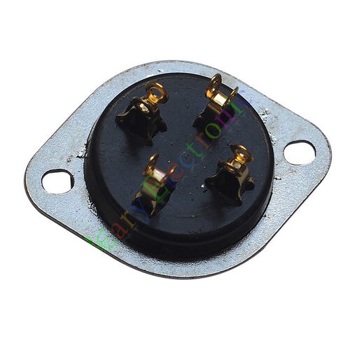 安装孔距38mm，开孔直径29mm，适用于300B,2A3，811，572B,274A等电子管。