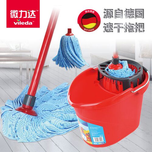 微力拖把桶连拧干器无纺布拖把