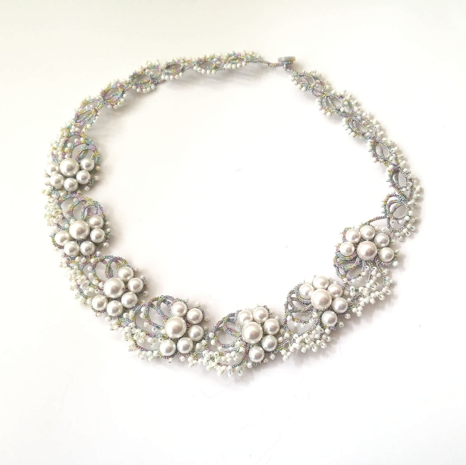 梭编图解飘飞五瓣梅项链重工手工饰品独家设计电子图解不适合新手