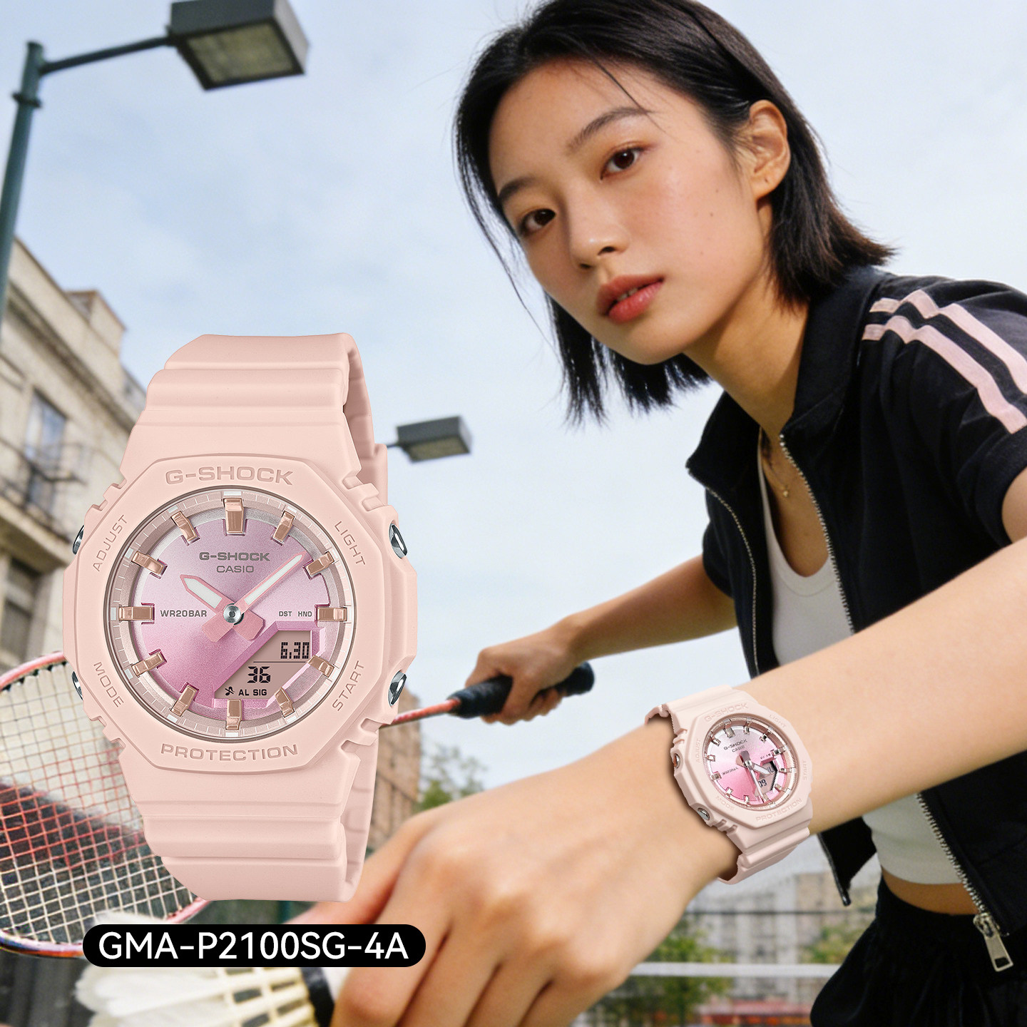 卡西欧手表女表女款女士表轻奢初高中学生运动表正品女生礼物