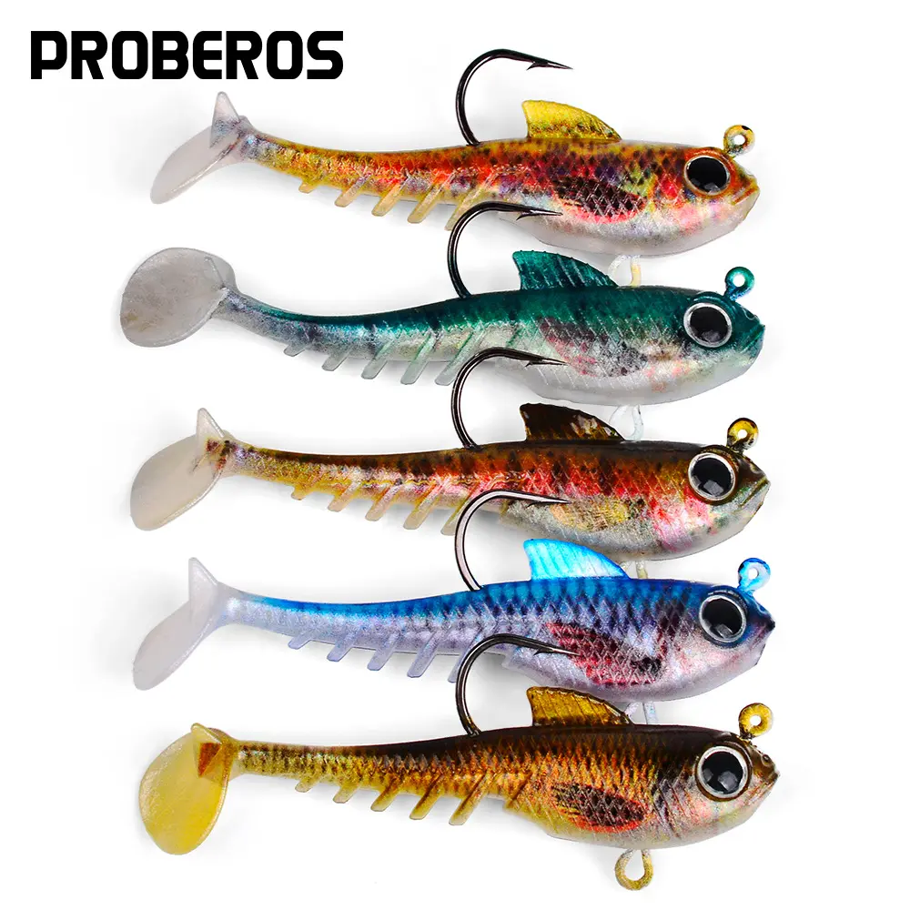 T尾软饵包铅鱼单钩仿真软饵钓饵