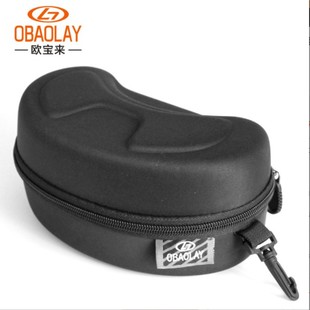 滑雪镜盒储存盒防水抗压耐磨超大眼镜盒黑色成人 滑雪镜收纳盒子