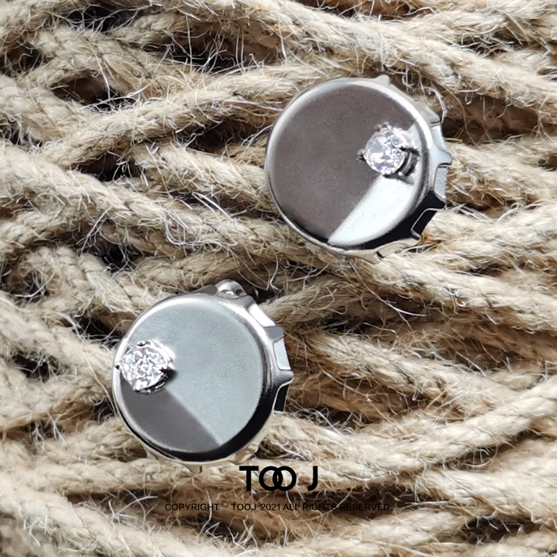 TooJewelry之二 原创设计 啤酒瓶盖锆石耳环清爽夏季百搭个性耳饰