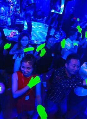 荧光手套绿色酒吧气氛道具爆点