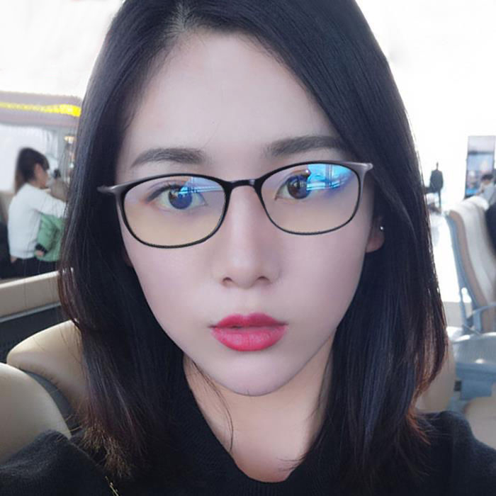 防蓝光眼镜显脸小近视女平光镜