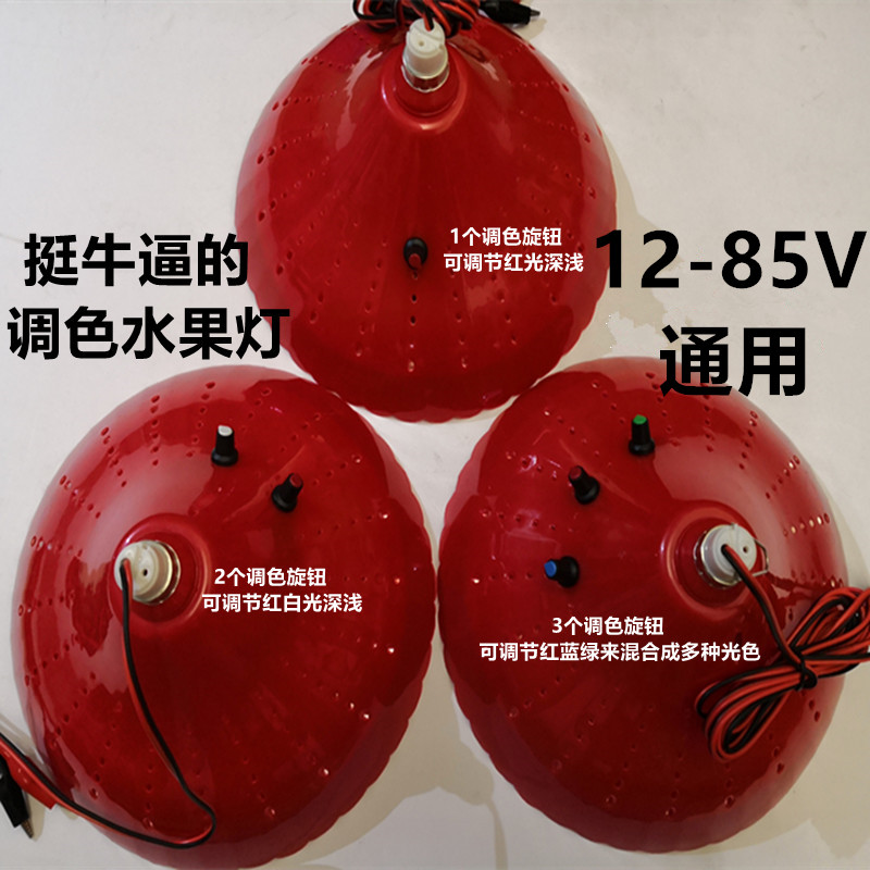 12V调色水果灯加红新鲜灯猪肉灯