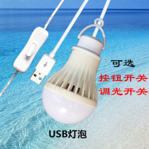 usb夜市摆摊灯地摊灯充电宝led随身台灯带开关夜灯usb强光灯泡57w