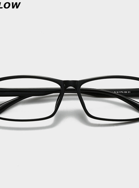 TR90大码加宽160mm眼镜近视男款可配带有度数大脸胖子黑色眼睛框