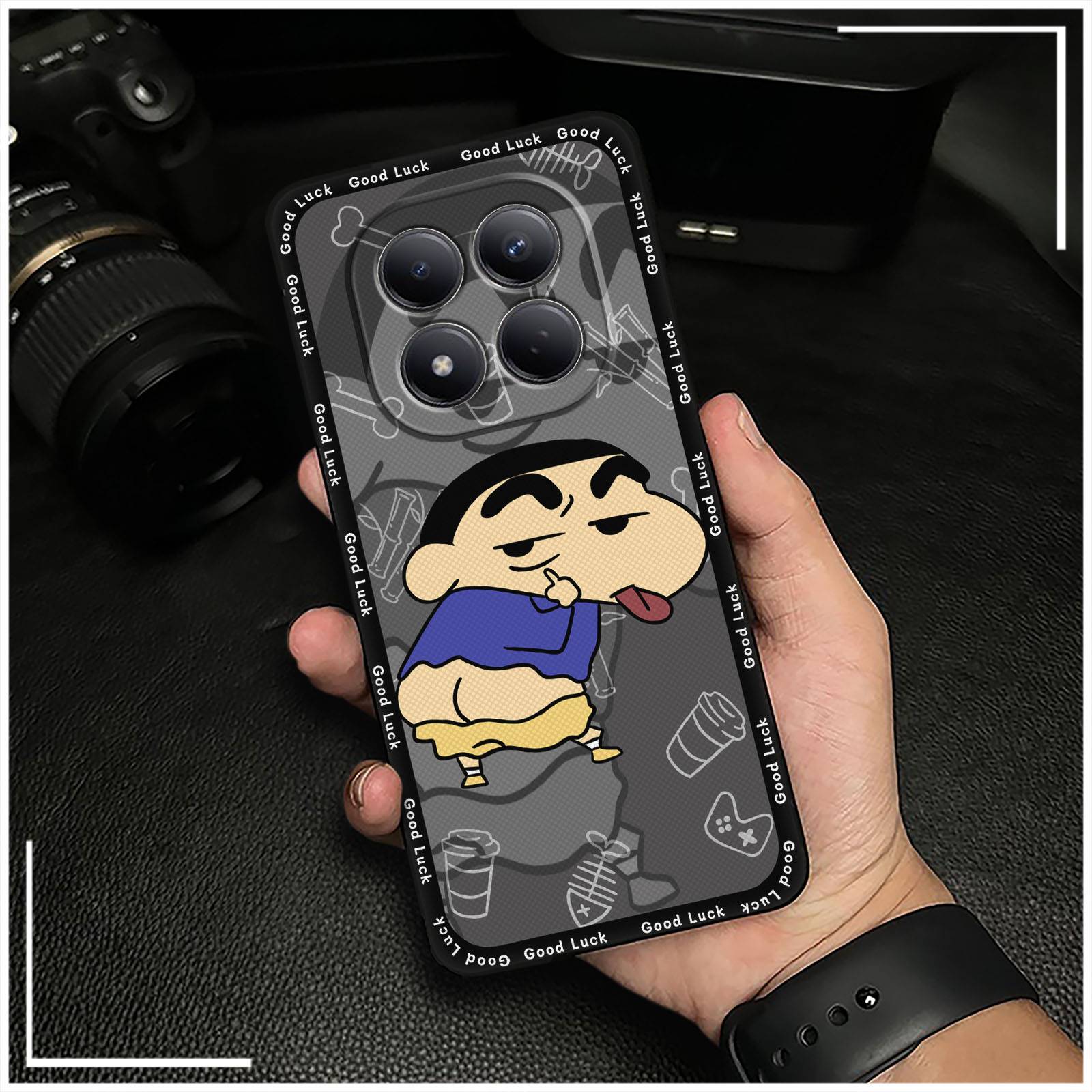 适用红米Note15 Pro 4G海外版手机壳男女款创意趣味蜡笔青春数码