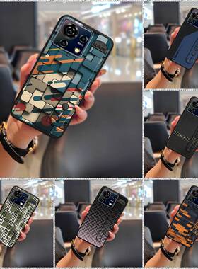 适用中兴Blade V50 Vita手机壳潮流散热腕带防尘素色商务成熟